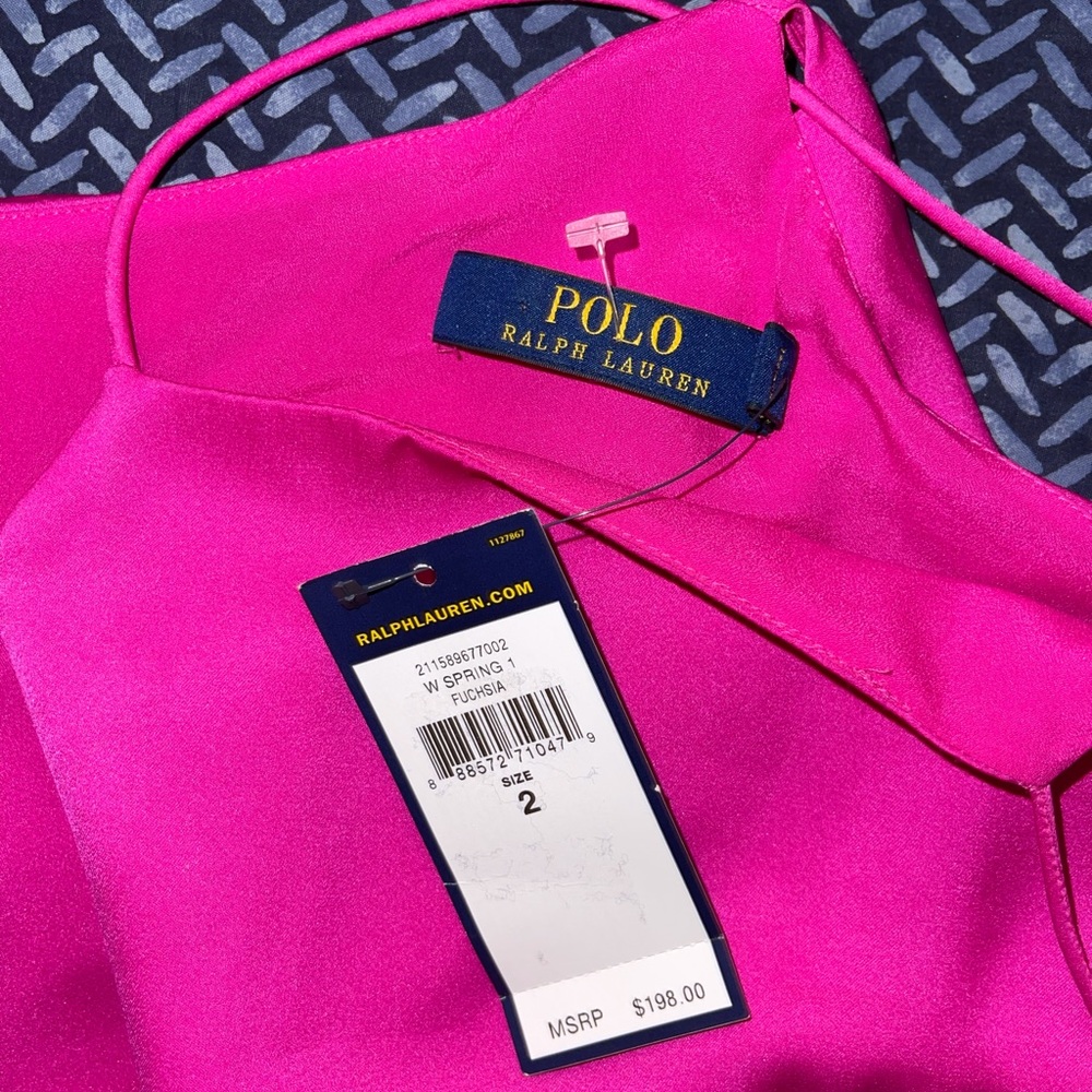 NWT Polo Ralph Lauren Pink Fuchsia Dress Size 2 !!